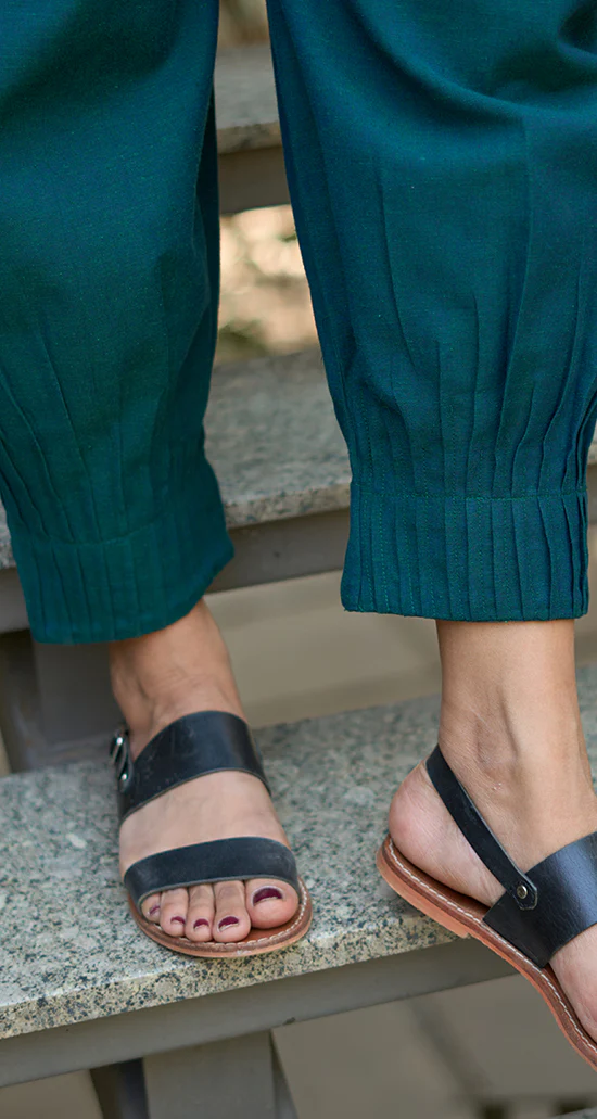 Sunday Paper Co-ord Set in Quiet Teal - Image 3