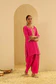 Vipra Mehta In Noora - Rani Hotpink Short Kurta With Salwar - Image 3