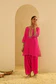Vipra Mehta In Noora - Rani Hotpink Short Kurta With Salwar - Image 4