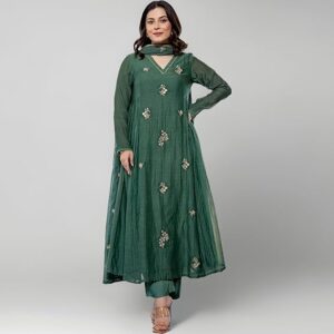 Mohsina - Purple Short Kalidaar Chauga With Salwar