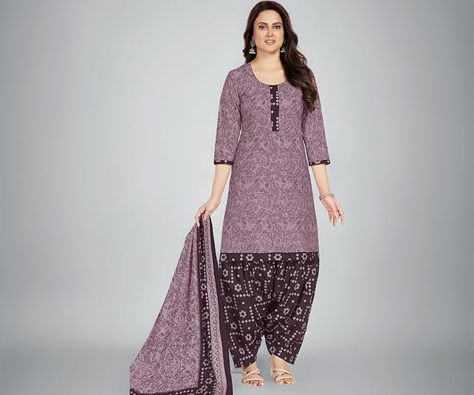 Miraan Cotton Printed Readymade Salwar Suit For Women (MIRAANSANRAN2373)